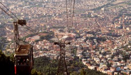 Mano Bursa žvelgiant iš keltuvo į Uludağ
